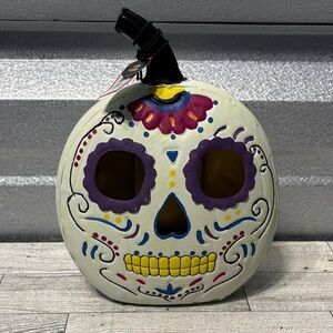 Colorful LED Light Skull Decor